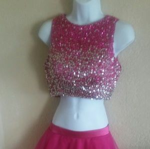 2 pc prom dress